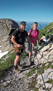 Für Luzia Hunziker-Neff erfüllte sich ein Traum. Sie war einen Tag mit dem Wegmacher des Alpsteins, Patric Hautle, unterwegs. (Bilder: PD)