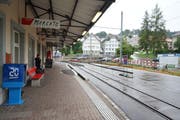 Am Bahnhof Teufen wird gebaut. (Bild: Johannes Wey)