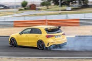 Der A 45 von hinten. Bild: Mercedes