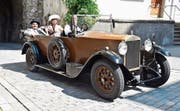 Der symbolische Einzug von Giacomo Puccini in der Wiler Altstadt. Bild: PD