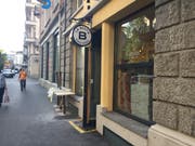 Das Schild hängt bereits – bis zur Eröffnung der neuen Pizzeria an der Frankenstrasse dauert es jedoch noch bis Mitte August. (Bild: Chiara Stäheli, 8. August 2019)