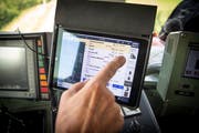 Digitaler Fahrplan mit technischen Details zur Fahrstrecke auf dem iPad. (Bild: Ralph Ribi)
