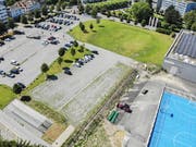 Auf dem Areal zwischen Bärenplatz und Dreispitzhalle ist das neue Verwaltungsgebäude geplant. (Bild: Reto Martin)