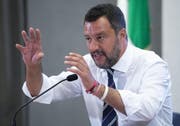 Lega-Chef und Innenminister Matteo Salvini. (Bild: Maurizio Brambatt/EPA, Rom, 6. August 2019)