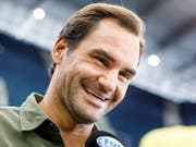 Fühlt sich im Moment pudelwohl und kann sich vorstellen, auch mit 40 noch zu spielen: Roger Federer in New York (Bild: KEYSTONE/EPA/JUSTIN LANE)