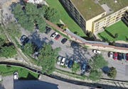 Drei Robinien am Stadtbach und zwei an der alten Stadtmauer müssen aus Sicherheitsgründen entfernt werden. (Bild: Kurt Latzer)