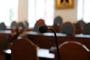 Kantonsratssaal im Rathaus. (Bild: Markus von Rotz, Sarnen, 29. Juni 2018)
