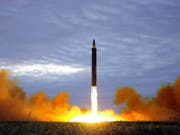 Nordkorea hat erneut Raketen getestet - dies meldete die südkoreanische Nachrichtenagentur Yonhap am Dienstag unter Berufung auf den Generalstab in Seoul. (Bild: KEYSTONE/AP KCNA via KNS)