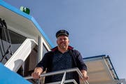 Schwingerkönig Christian Stucki auf der Kommandobrücke. (Bild: PD/Nicolas Suter, Frühform AG)