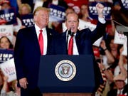 Der republikanische US-Präsident Donald Trump legte sich für seinen Parteikollegen Dan Bishop bei einer Nachwahl um einen Sitz im Repräsentantenhaus im US-Staat North Carolina mächtig ins Zeug. (Bild: KEYSTONE/FR27582 AP/CHRIS SEWARD)