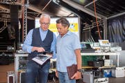 Alles im Griff: Georges Lüchinger und Harry Müntener. (Bild: Urs Bucher)