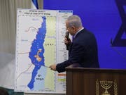 Will im Falle seiner Wiederwahl das Jordantal im Westjordanland annektieren lassen: Israels Ministerpräsident Benjamin Netanjahu. (Bild: KEYSTONE/EPA/ABIR SULTAN)