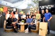 Die Gamser Gewerbetreibenden stellen sich gerne vor, links sitzend GIV-Präsidentin Susanne Schulz. (Bild: Hansruedi Rohrer)