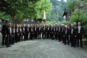 Der Sängerbund am Gesangsfest in Meiringen. (Bild: PD)