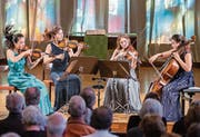 Fulminant und dynamisch: das südkoreanische Esmé Quartet gestern in Luzern. (Bild: Patrick Hürlimann/LF)