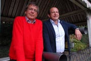 Heinrich Lang, Vizepräsident, und Christof Baumann, Präsident der Stiftung Napoléon III. (Bild: Kurt Peter)