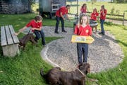 Die Kammermanns sind bereit für den Anlass «vo Buur zo Buur». (Bild: Nadia Schärli, Ruswil, 3. September 2019)