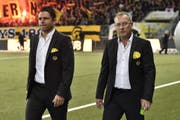 Arbeiteten schon bei YB zusammen, nun auch bei GC: Uli Forte (links) und Fredy Bickel. (Bild: Keystone)