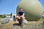 Anlässlich der Energy Tour in Weinfelden kann der Gas-Kugelspeicher der Technischen Betriebe besichtigt werden. (Bild: Mario Testa)