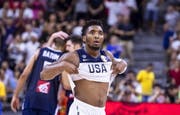 Donovan Mitchell kann die Enttäuschung über das Ausscheiden seiner Mannschaft nicht verbergen. (Bild: Keystone)