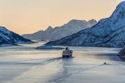 Mit dem Kreuzfahrtschiff geht es auf die legendäre Hurtigruten (Bild: Trym Ivar Bergsmo)