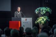 Marlies Angehrn, Leiterin der Stadtsanktgaller Dienststelle Schule und Musik (ehemals Schulamt), stellt sich am CVP-Anlass vom 26. September einer Diskussion auch mit ihren Kritikerinnen und Kritikern. (Bild: Michel Canonica - 25. November 2015)