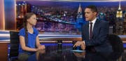 Greta Thunberg bei Trevor Noah. (Bild: Screenshot comedy central)