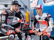Lange Gesichter bei Tom Lüthi (links) und Dominique Aegerter (Bild: KEYSTONE/MARCEL BIERI)