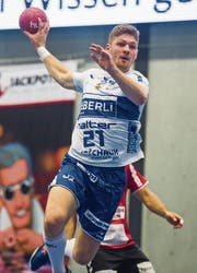 Ramon Schlumpf erzielte für Kriens-Luzern in den beiden bisherigen Saisonspielen vier Tore. Mittelfristig möchte er sich in der NLA profilieren.Bild: Dominik Wunderli (Kriens, 31. August 2019)