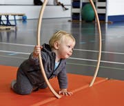 Ist man klein genug, kommt man leicht durch den Ring. Ob das wohl ein Olympischer Ring ist? Bild: PD