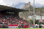 Am Samstag, 15 Uhr, spielt der SC Brühl im Stade de Tourbillon gegen das U21-Team FC Sion II. (Bild: Laurent Gillieron/KEY - 8. September 2019)