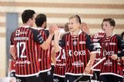 Ad Astra Sarnen spielte im ersten Heimspiel in der NLA gegen Uster. (Bild: Michael Peter, Baar, 16. August 2019)