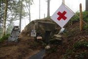 Dies ist der Eingang zum Sanitätsunterstand auf dem Zugerberg. Bild: PD