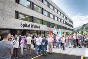 2. Juni 2018: Bei der Einweihung des neuen Bettentrakts war die Freude gross, die Angst aber bereits spürbar. Heute herrscht Ernüchterung. (Bild: Ralph Ribi)
