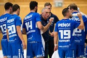 Trainer Goran Perkovac sagt: «Wir sind effizient – und so funktioniert halt der erfolgreiche Handball.» (Bild: Philipp Schmidli (Kriens, 8. September 2018))