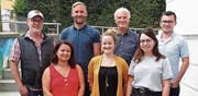 Die Macher des Projekts «Jugend ist Zukunft» (von links): Jürgen Kratzer, Natasa Zubcic, Roman Rüssmann, Daniela Benz, Ruedi Dörig, Denise Baumgartner und Simon Büchel.Bild: pd