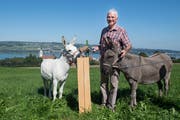 Geehrt für die Bettagswanderung: Mitgründer Marcel Sonderegger nahm den Preis entgegen. (Bild: Boris Bürgisser, Nottwil, 15. September 2019)