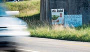 Wahlplakate haben derzeit an den Ausserrhoden Strassen Hochsaison. Bild: David Scarano