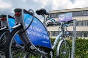 Next Bike Station fotografiert an der Maihofstrasse in Luzern am 12.07.2019