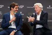 «Für mich geht ein Kindheitstraum in Erfüllung, wenn ich Zeit mit Björn Borg verbringen darf», sagt Roger Federer (Bild: Keystone).