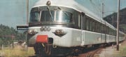 Ein Bild mit historischem Wert: Der TEE-Zug bei der Station Brunnadern-Neckertal.Bild: PD