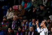 Ein Höhepunkt: Mariani bejubelt seinen Treffer in der Europa League gegen Viktoria Pilsen. (Bild: Keystone)