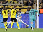 Penalty pariert: Marc-Andre ter Stegen rettet Barcelona in Dortmund einen Punkt (Bild: KEYSTONE/AP/MICHAEL PROBST)