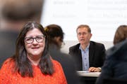Scheut sich nicht, auch SVP-Regierungsräten wie Christoph Neuhaus ihre Meinung zu sagen: Silvia Stöckli, Gemeindepräsidentin (SVP) von Lüterswil SO. (tamedia/mls)