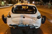 Beim Unfall entstand ein Sachschaden von rund 17‘000 Franken. (Bild: Luzerner Polizei)