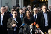 Gina Miller, eine der Anklägerinnen, vor dem Supreme Court in London. (Bild: Keystone)