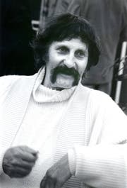 Star-Designer Luigi Colani war am 2.September 1989 an der Wiga in Buchs zu Gast. (Bild: Hansruedi Rohrer)