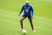 Blessing Eleke ist nach einer Verletzung wieder zurück im Mannschaftstraining beim FC Luzern. (Bild: Keystone/Alexandra Wey, August 2019)