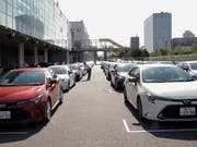 Japan mit erneut weniger Exporten: Vor allem die Nachfrage nach Autos, Autoteilen und Maschinen zur Chip-Produktion liess im August nach. (Bild: KEYSTONE/EPA/KIMIMASA MAYAMA)