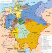 Deutschland nach 1815. (Quelle: Wikipedia)